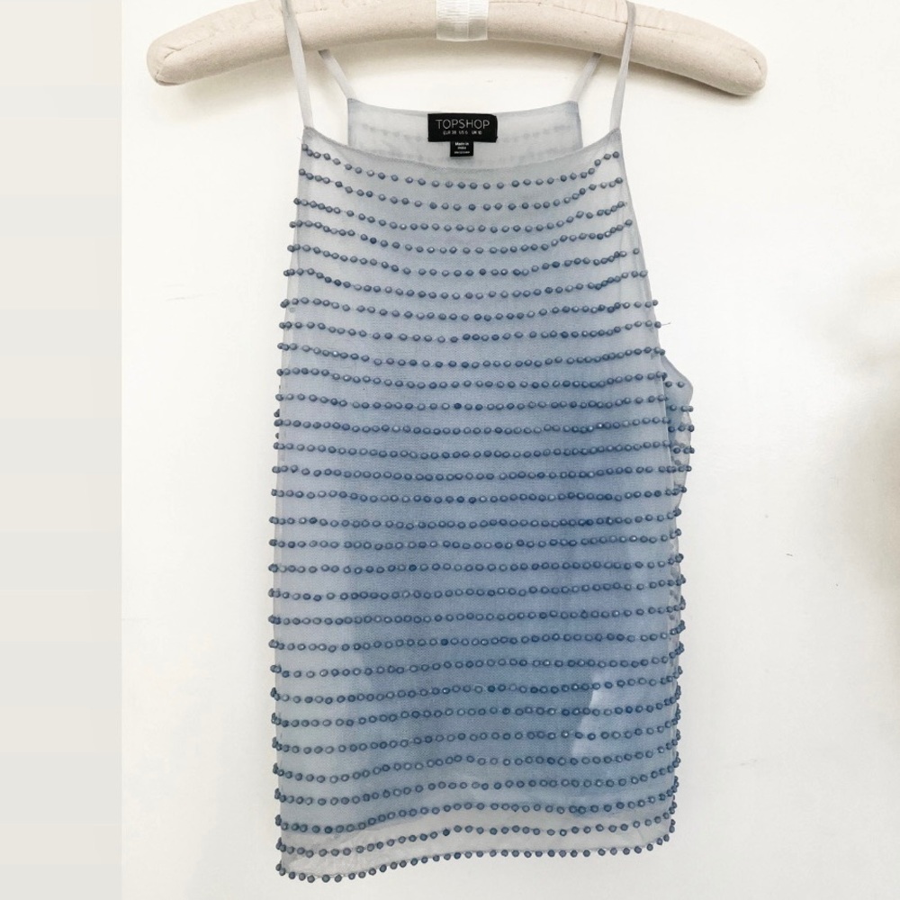 Top shop beaded cami